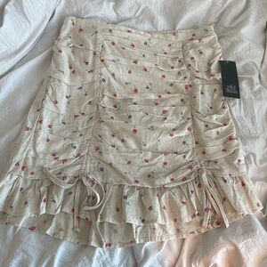 Wild Fable Floral Ruffle Skirt